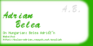 adrian belea business card